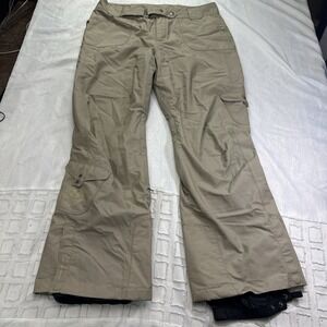 Ski Pants Columbia Womens Large  Omni-tech Snow insulated Brown Black Lined Tita